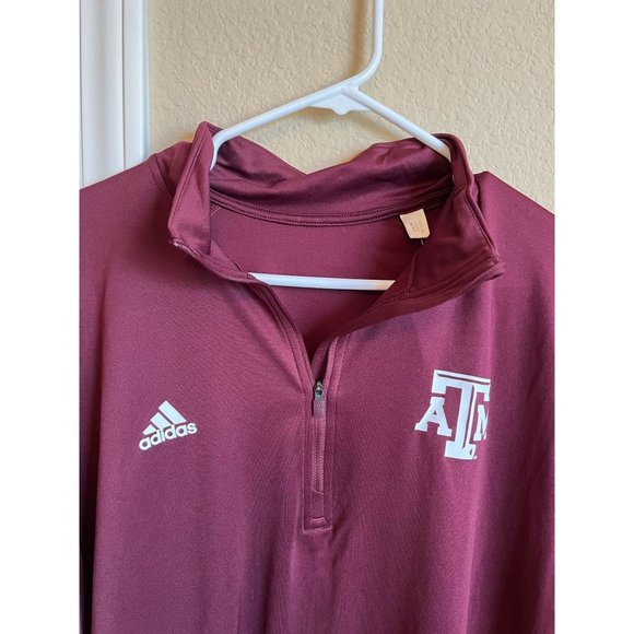 Adidas Texas A&M Aggies 1/4 Zip - Size‎ L - Picture 2 of 3